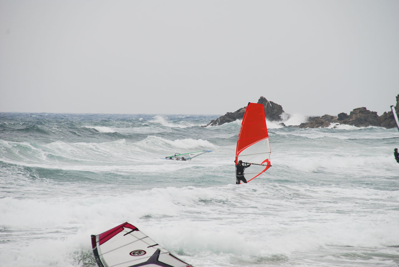 Dr. Kocholl in Südsardinien - Windsurfing