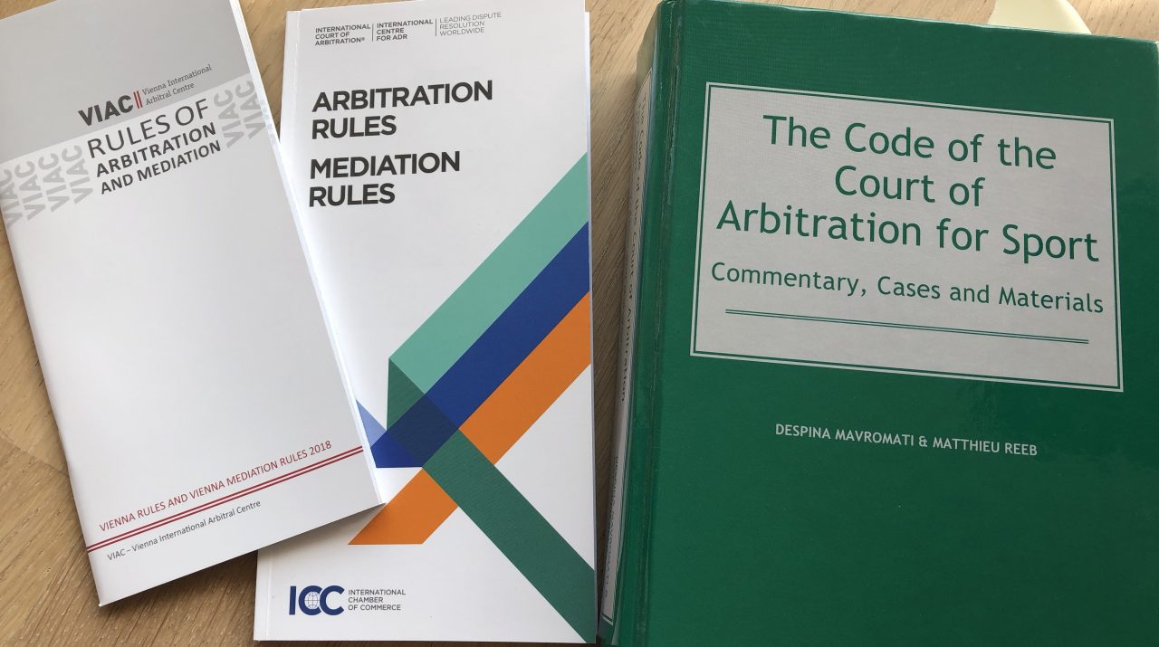 Arbitral Rules - Schiedsordnungen ICC VIAC CAS