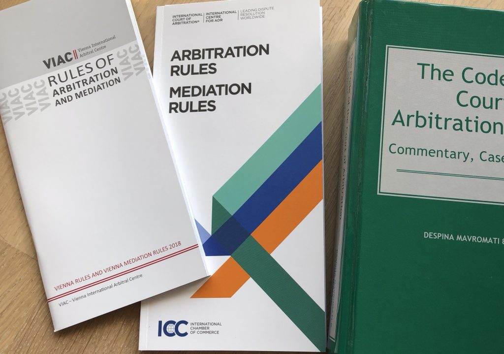 Arbitral Rules - Schiedsordnungen ICC VIAC CAS
